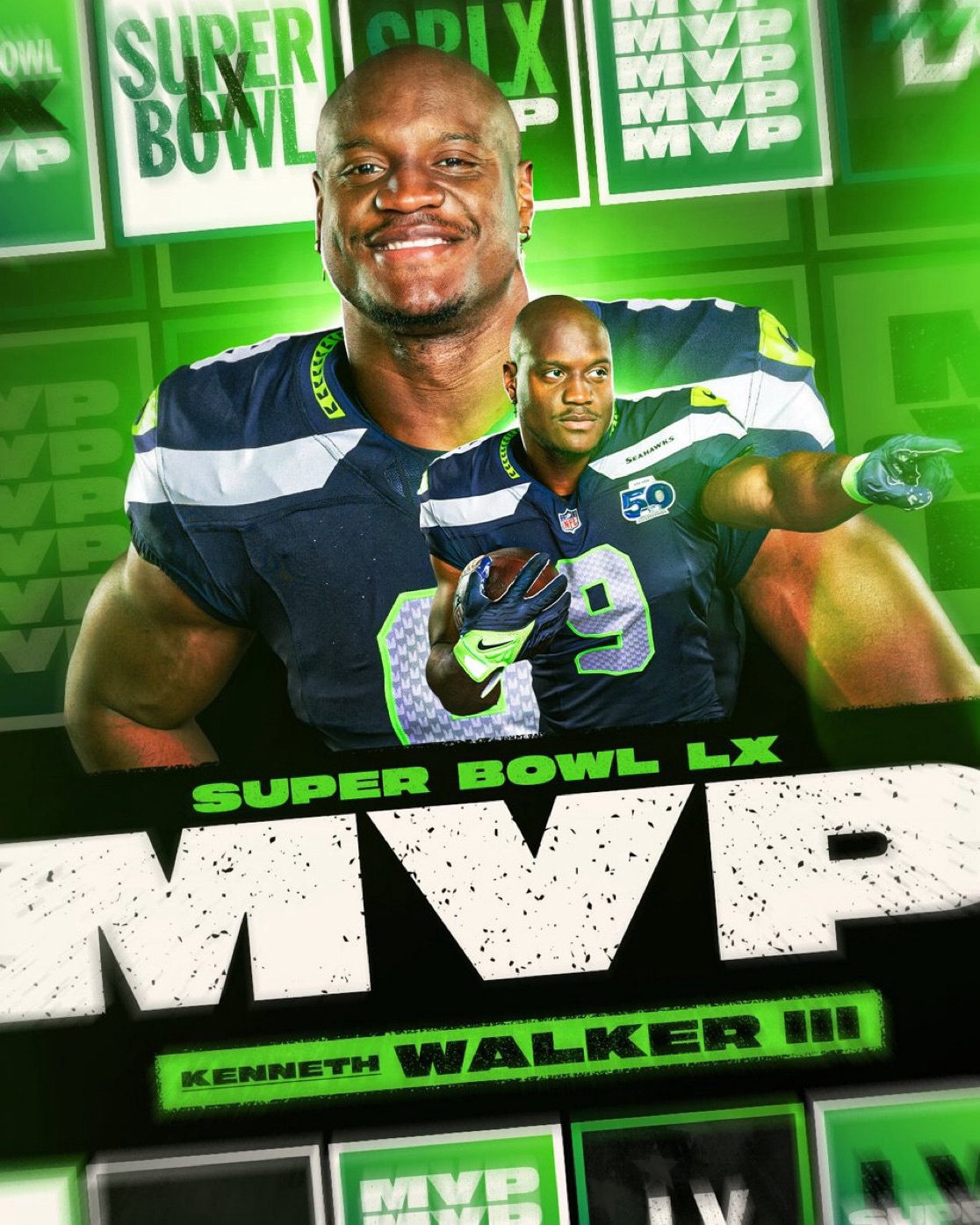 Kenneth Walker III Super Bowl MVP: Arlington, Tennessee Native (Memphis Area) Leads Seahawks to Super Bowl LX Win
